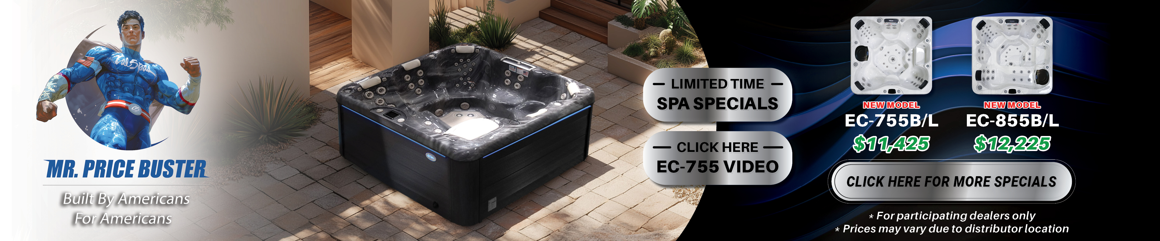 Calspas hot tub being used in a family setting - Stockton